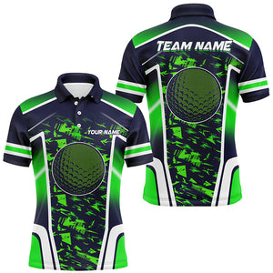 Men's Gradient Green Camo Golf Polo Shirt N8196