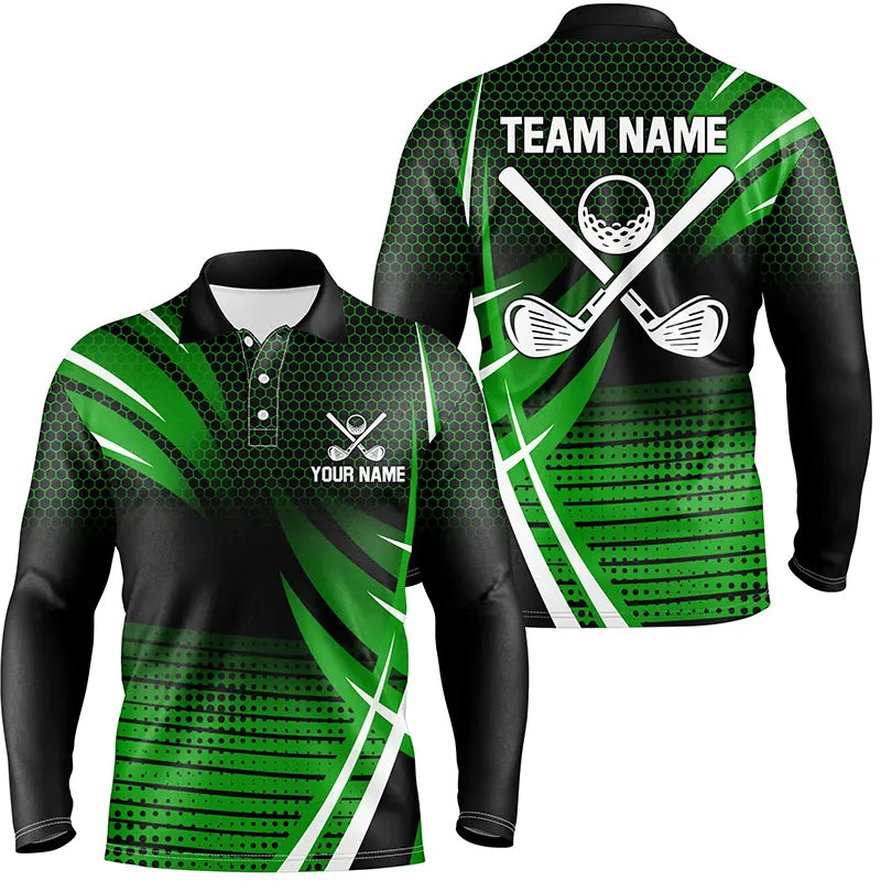 Men's Custom Golf Polo Shirt - Stylish Golfing Gift for Teams | Green N7487