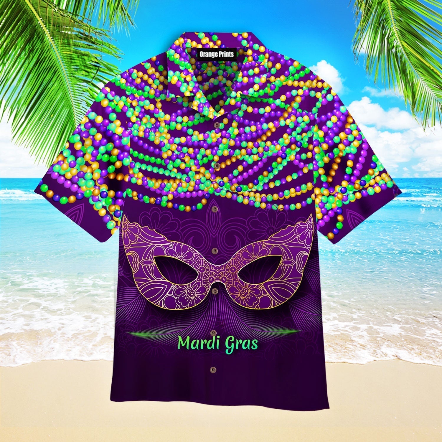 It's A Purple Mask Mardi Gras Hawaiian Shirt For Men & Women