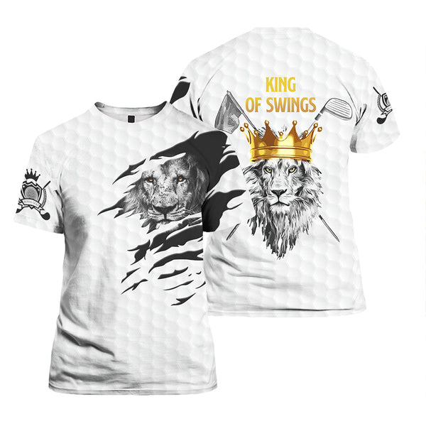 King Of Swings Lion Golfing T Shirt For Men & Women