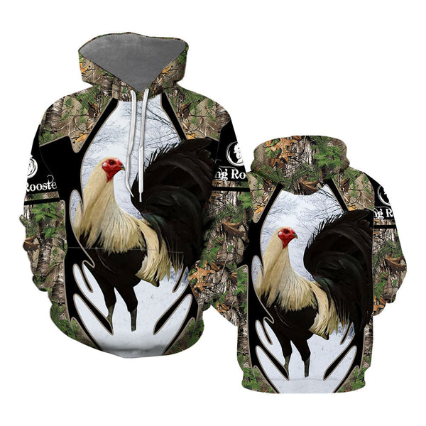 King Rooster Camouflage Cool Hoodie For Men & Women