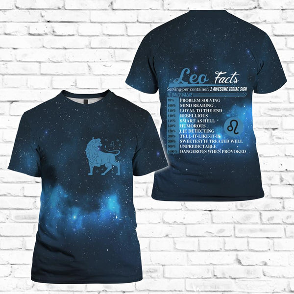 Leo Horoscope T Shirt For Men & Women Adult