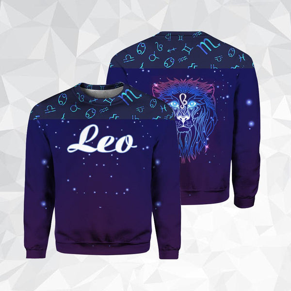 Leo Zodiac Crewneck Sweatshirt For Men & Women