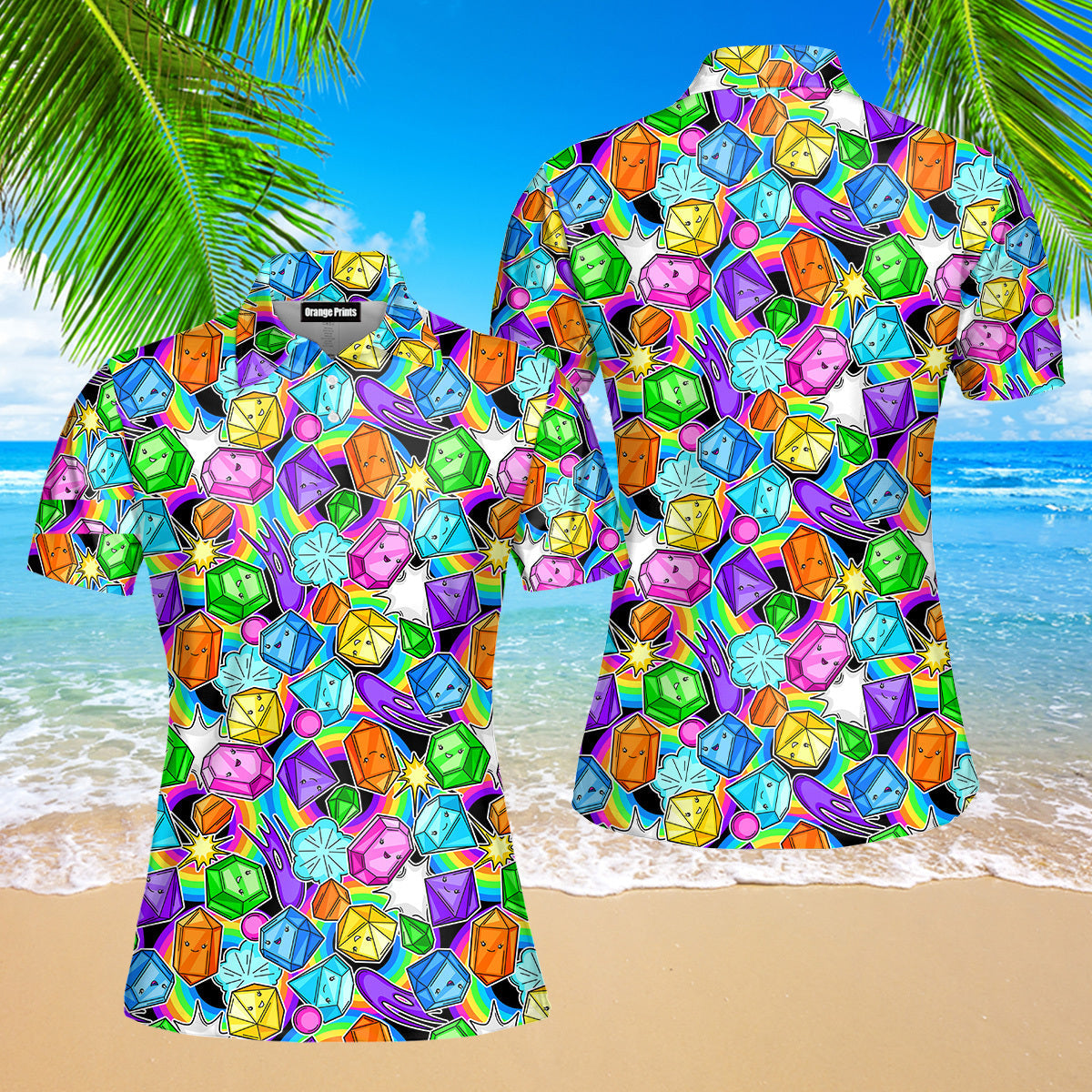 Let Your Heart Go Like The Dice Polo Shirt For Women