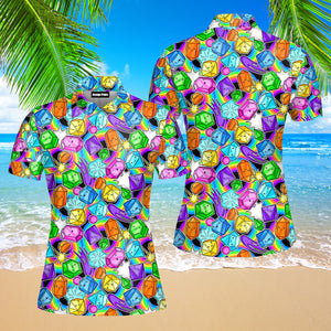 Let Your Heart Go Like The Dice Polo Shirt For Women
