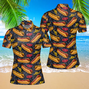 Life Is Better With Hot Dog Polo Shirt For Women