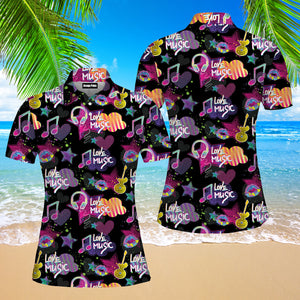 Life Is Better With Music Polo Shirt For Women