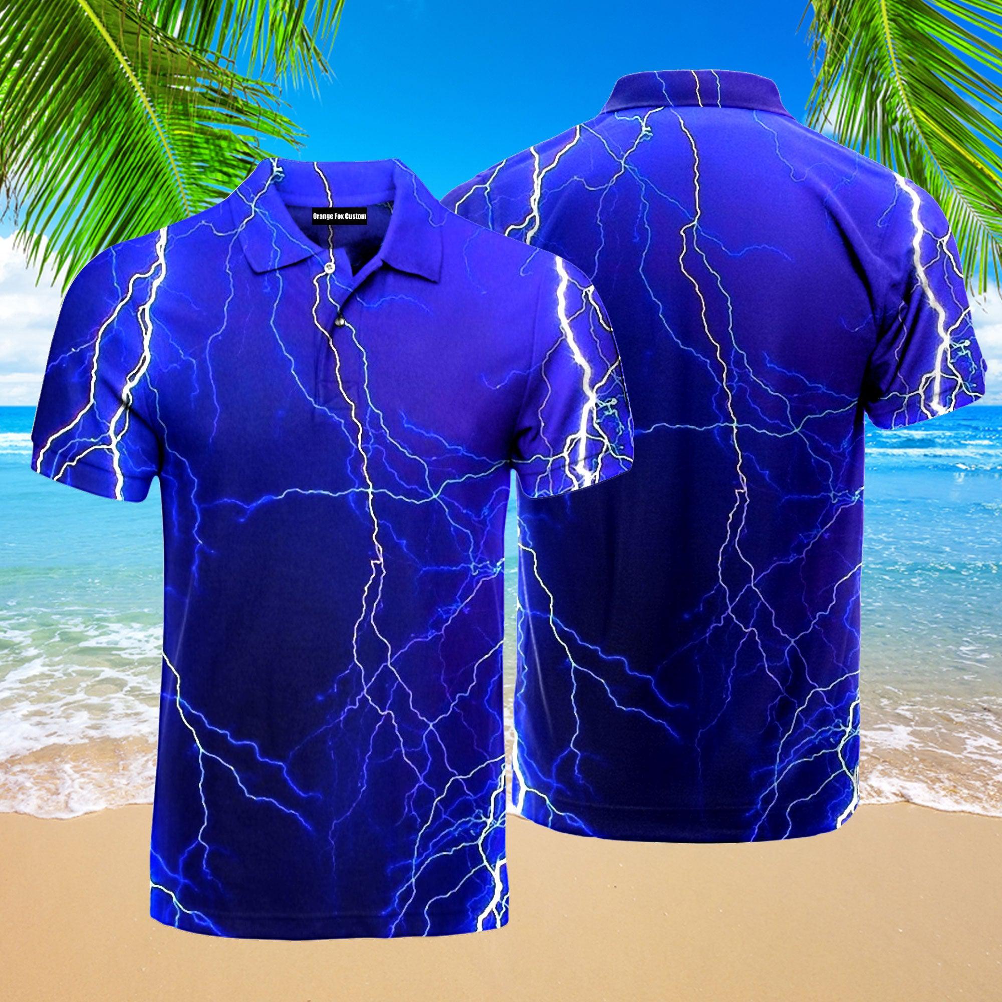 Lightning Lines Polo Shirt For Men