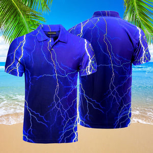 Lightning Lines Polo Shirt For Men