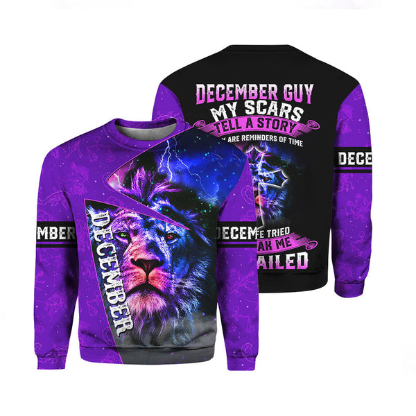 Lion December Guy Crewneck Sweatshirt For Men & Women