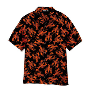 Lobster - Gift For Animal Lovers - Black Hawaiian Shirt For Men & Women