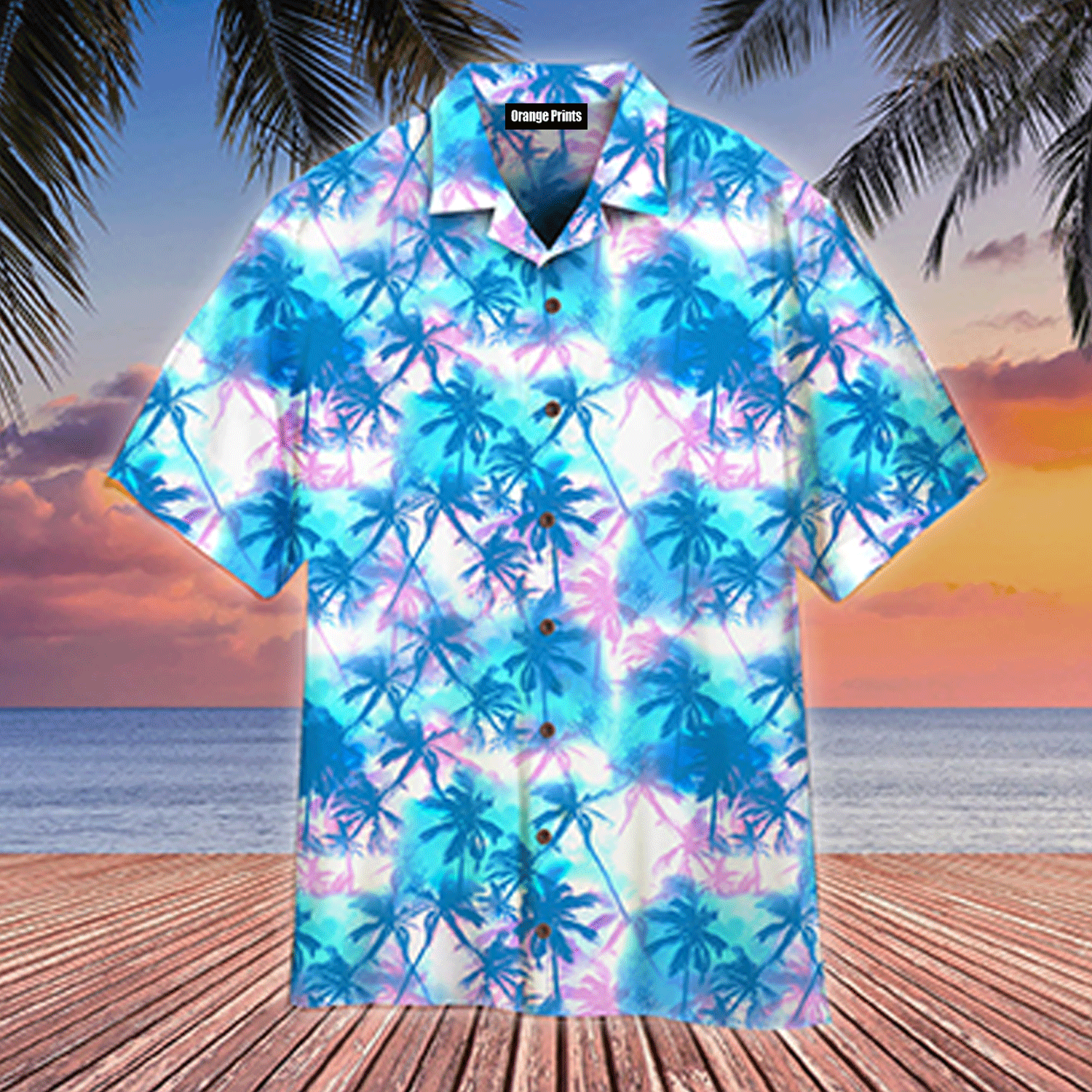 Mens Neon Tropical Hawaiian Shirt For Men And Women WT6442