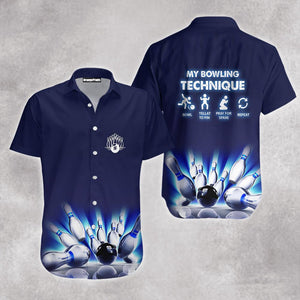 My Bowling Technique Hawaiian Shirt For Men & Women