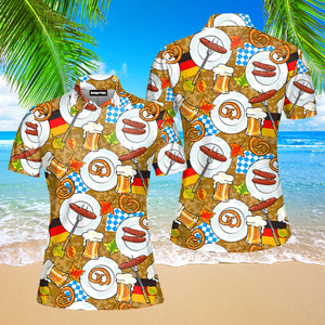 Oktoberfest Happy Beer Day Polo Shirt For Women