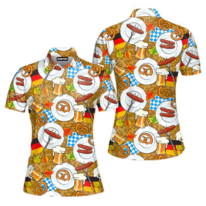 Oktoberfest Happy Beer Day Polo Shirt For Women