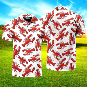 Orange Crawfish Polo Shirt For Men