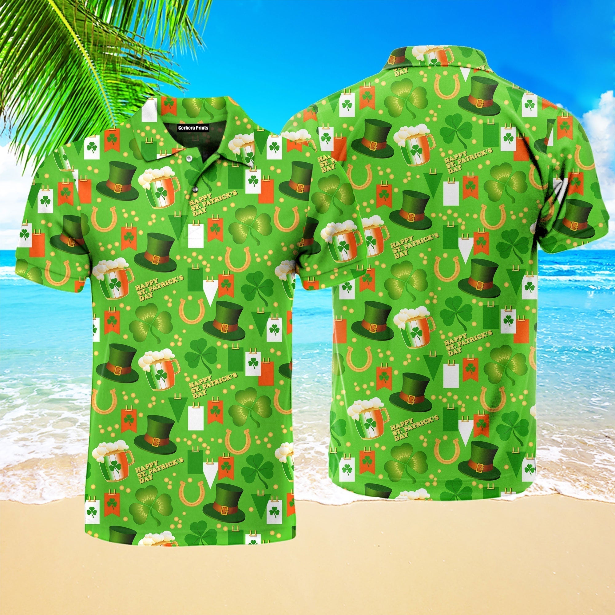 Happy St Patricks Day Polo Shirt For Men