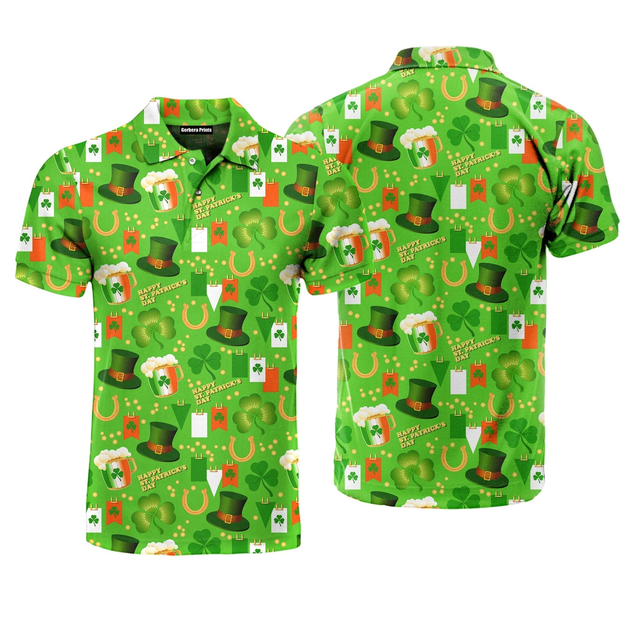 Happy St Patricks Day Polo Shirt For Men