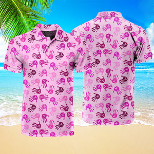 Faith Hope Love Pinktober Polo Shirt For Men