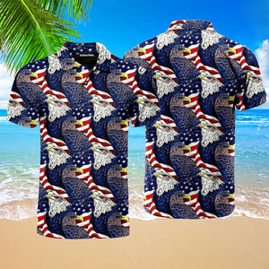 USA 4th Of July Independence Day Patriotic Eagle Polo Shirt For Men