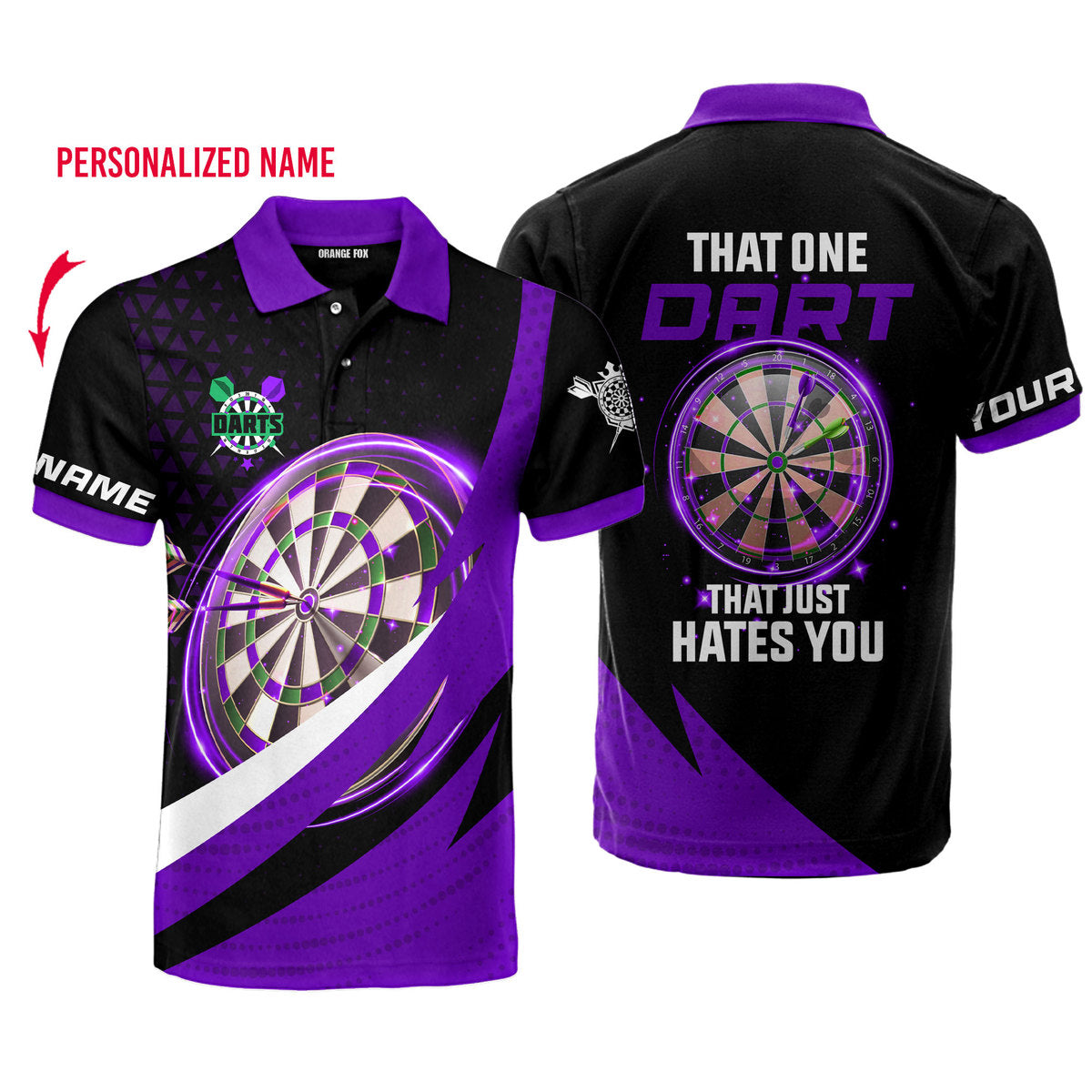 That One Dart That Just Hates You Custom Name Polo Shirt For Men & Women PN1756