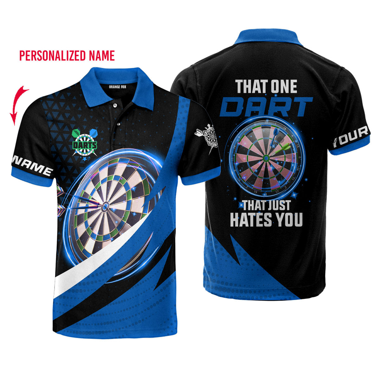 That One Dart That Just Hates You Custom Name Polo Shirt For Men & Women PN1756