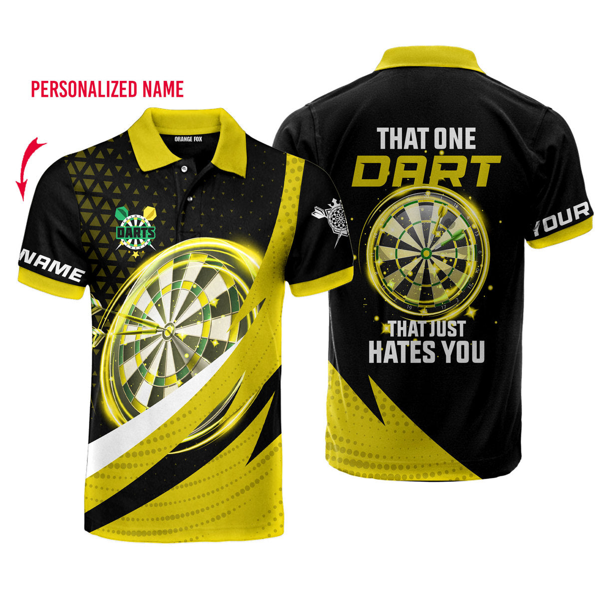 That One Dart That Just Hates You Custom Name Polo Shirt For Men & Women PN1756