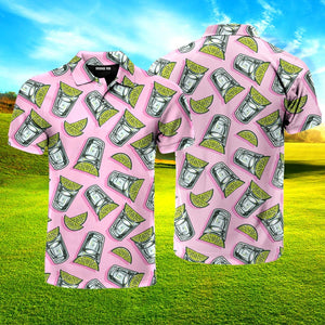 Cocktail Tequila With Lime Polo Shirt For Men