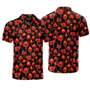 Magic Glowing Mushroom Polo Shirt For Men