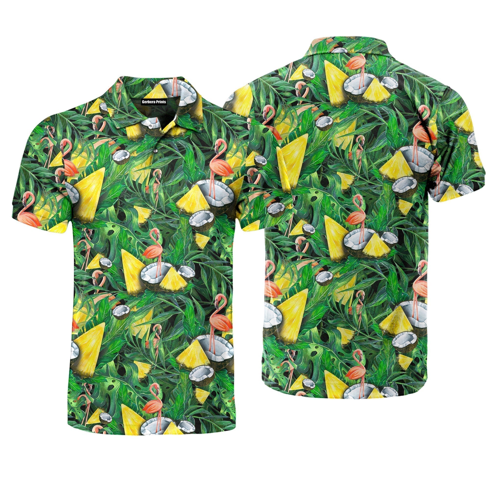 I'm Flocking Retired Flamingo Tropical Polo Shirt For Men