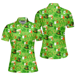 Happy St Patricks Day Polo Shirt For Women