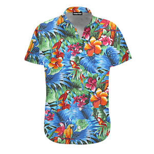 Parrot Flower Hawaiian Shirt For Men & Women