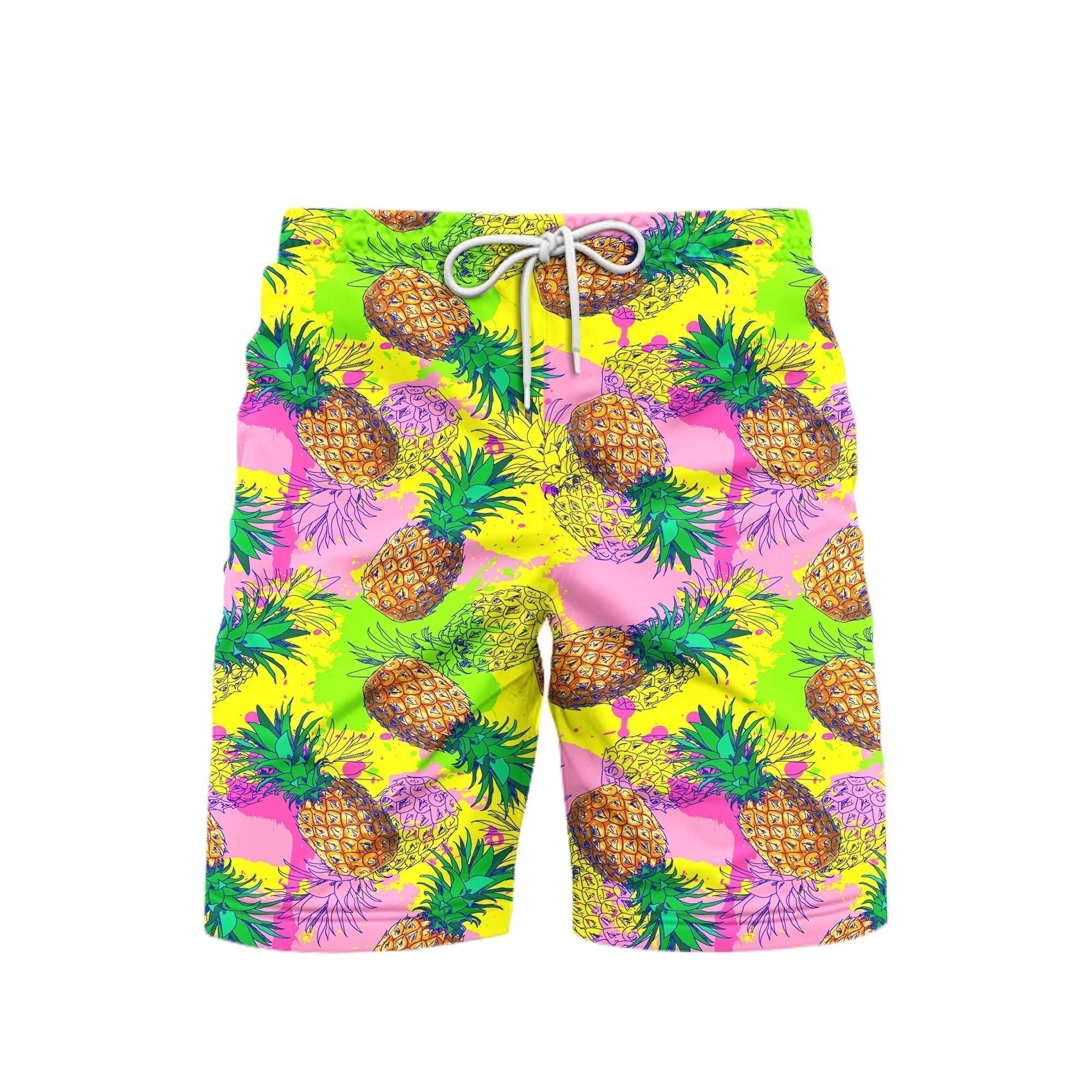 Pineapple Colorful Beach Shorts For Men