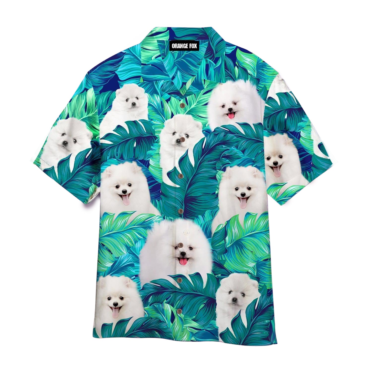 Pomeranian Dog Pet Lover Tropical Hawaiian Shirt For Men & Women