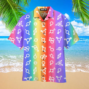 Pride Flag LGBT Gender Hawaiian Shirt For Men & Women
