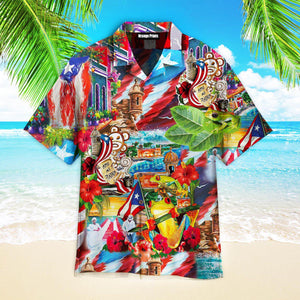 Puerto Rico Aesthetic Hawaiian Shirt For Men & Women