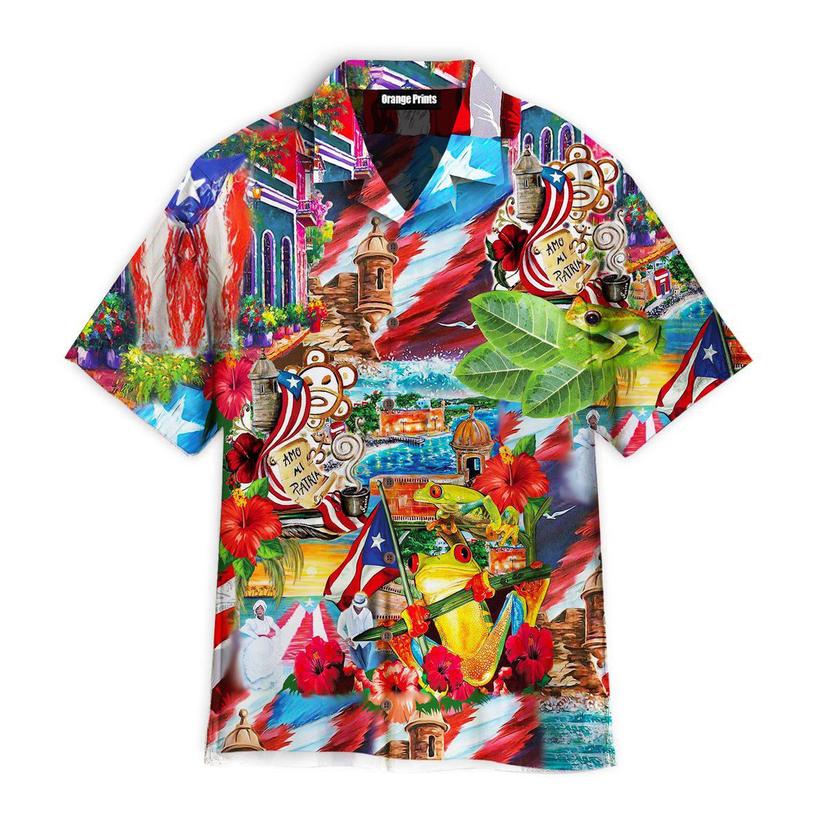 Puerto Rico Aesthetic Hawaiian Shirt For Men & Women
