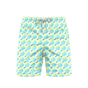 Pickleball Blue Nature Beach Shorts For Men