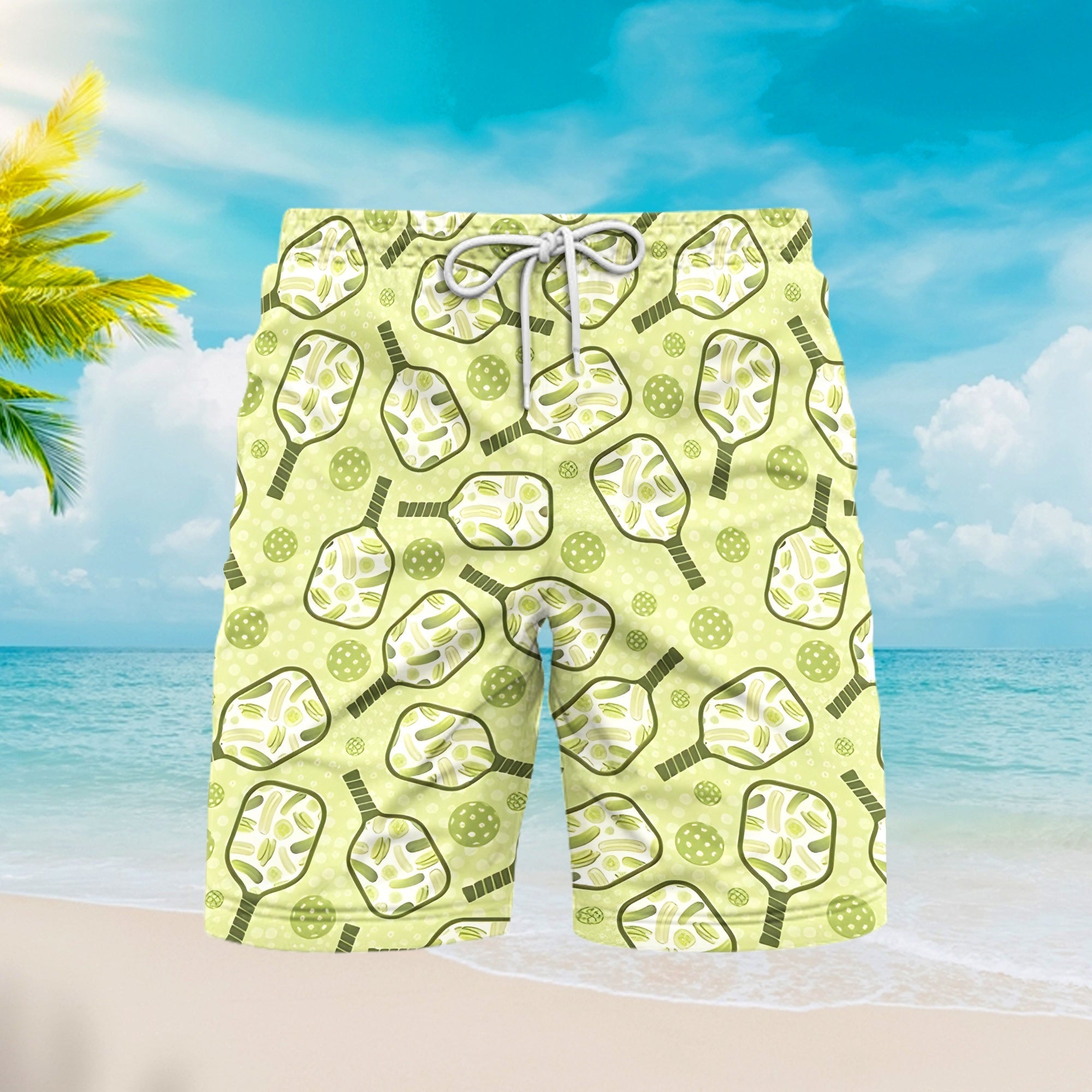 Pickleball Nature Beach Shorts For Men