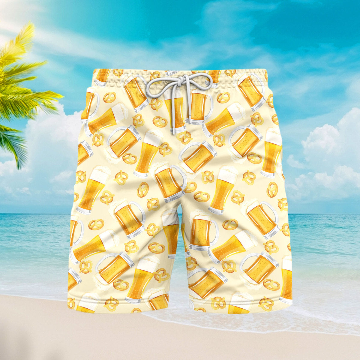 Beer Oktoberfest Beach Shorts For Men 