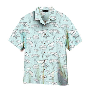 Skydiving Tropical Hawaiian Shirt For Men & Women