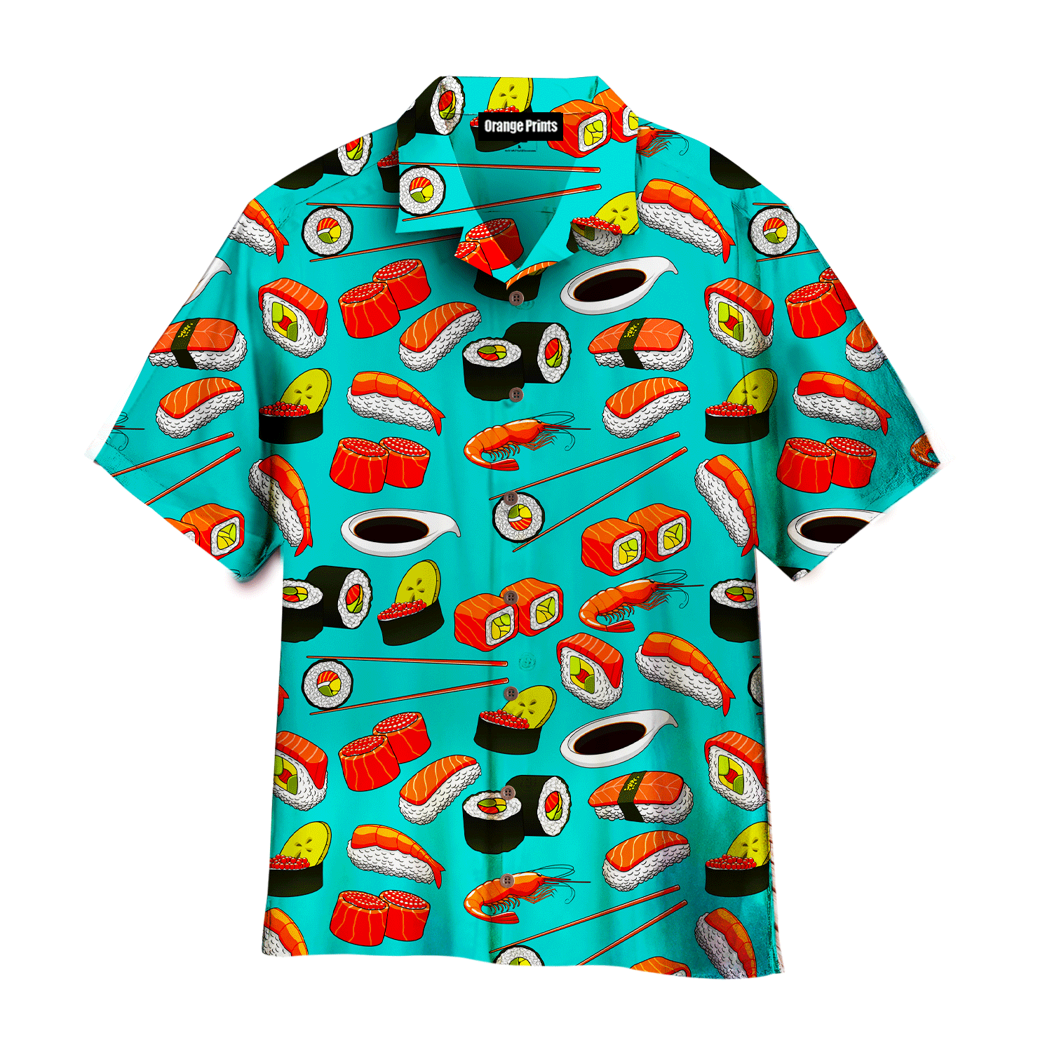 Sushi Rolls Japanese Seafood Hawaiian Shirt For Men And Women