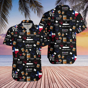 Texas - Bourbon Whiskey Hawaiian Shirt For Men & Women