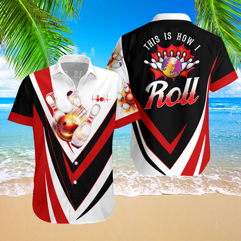 This Is How I Roll Bowling Red Hawaiian Shirt For Men & Women