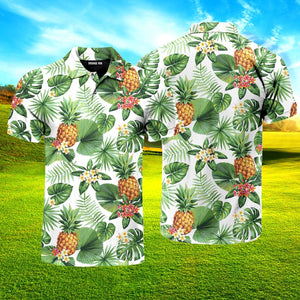 Tropical Pineapple Polo Shirt For Men