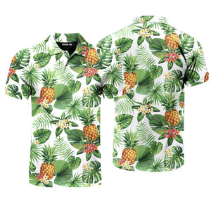 Tropical Pineapple Polo Shirt For Men