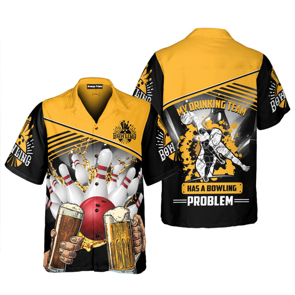 Bowling My Drinking Team Hawaiian Shirt For Men & Women WH1227