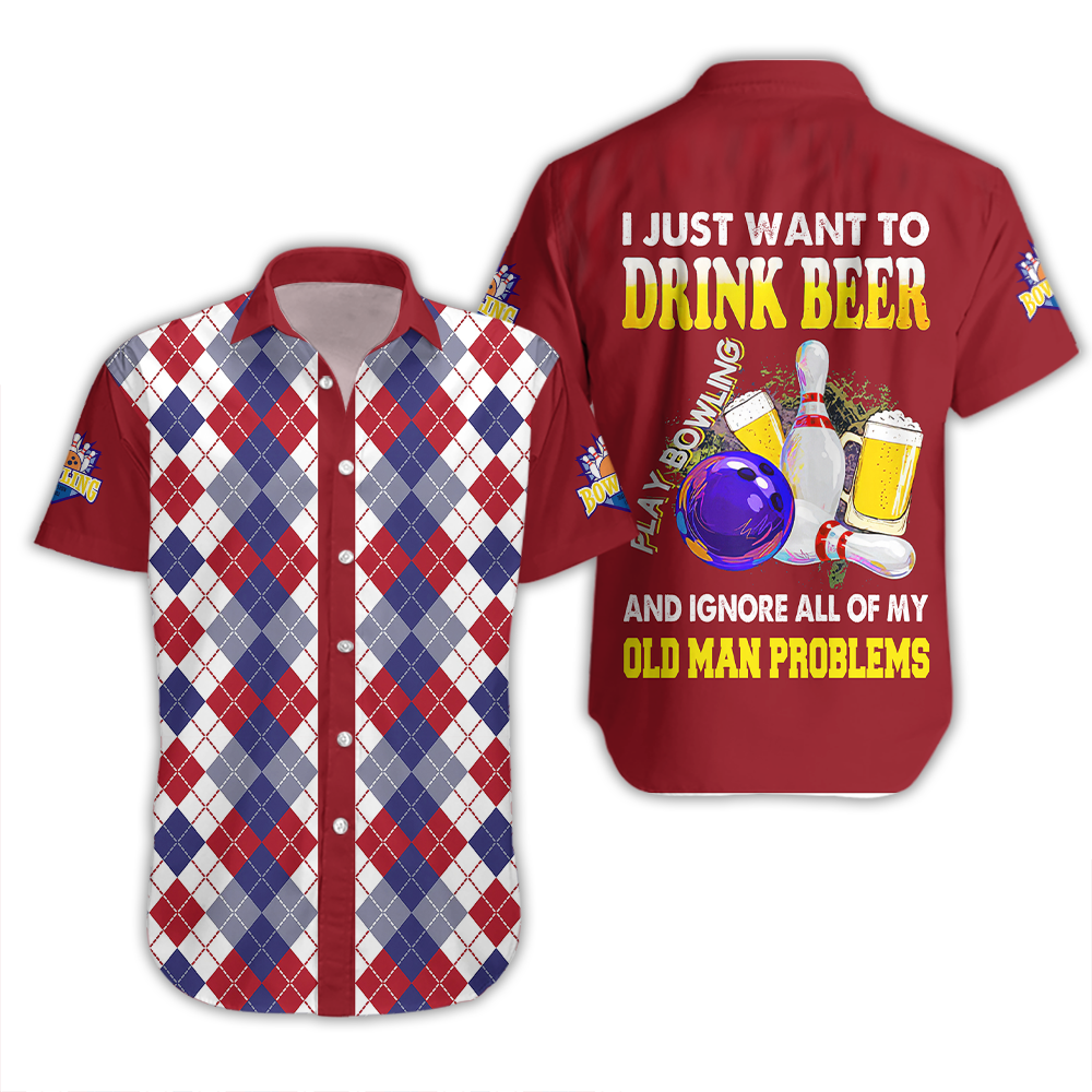 Drink Beer And Play Bowling Hawaiian Shirt For Men & Women WT1969