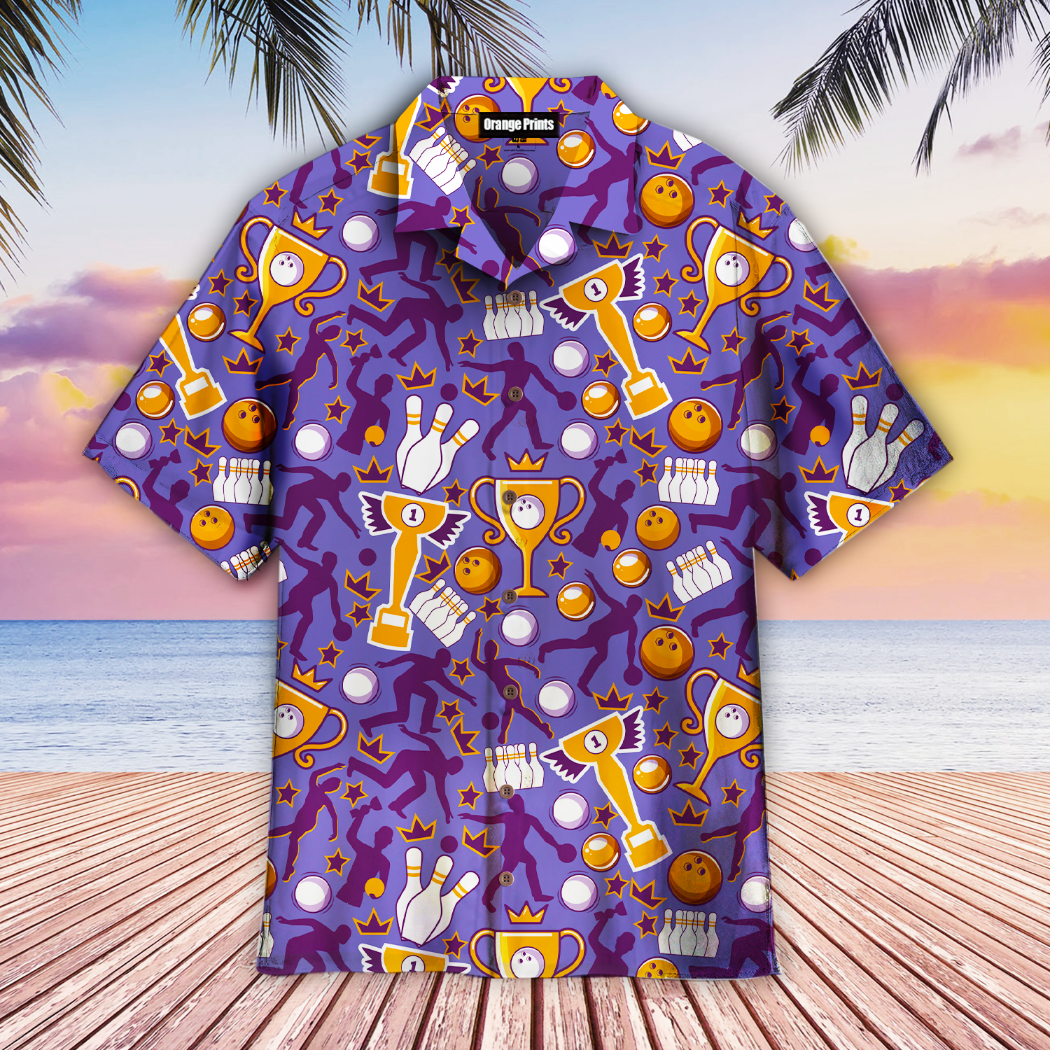 Bowling Game Pattern Aloha Hawaiian Shirt For Men & Women WT3062