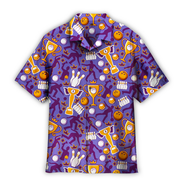 Bowling Game Pattern Aloha Hawaiian Shirt For Men & Women WT3062